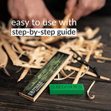 Hutsuls Pocket Knife Strop Kit - Get Razor-Sharp Edges with Pocket Leather Strop for Knife Sharpening, Easy to Use Knife Stropping Kit with Stropping Hutsuls