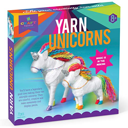 Craft-tastic – Yarn Unicorns Kit – Craft Kit Makes 2 Yarn-Wrapped Unicorns Craft-tastic