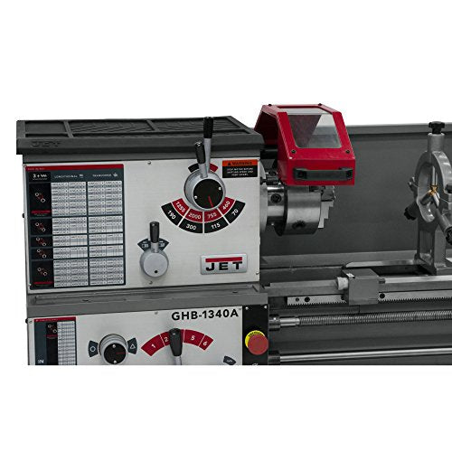 JET GHB-1340A, 13" x 40" Geared Head Bench Lathe, 2HP, 1Ph 230V (321357A) Jet