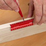 Woodworkers Edge Rule Set - Inch + Edge Rule Rack-It and 4 Stop Woodpeckers