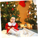 KALLORY 160 pcs Ring The Bell Unfinished Christmas Hanging Pendant Model Hanging Bell Graffiti Lovely Christmas Pendants Decorations for Home KALLORY