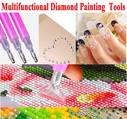 Diamond Painting Accessories & Art Tool Supplies-60PCS Diamond Painting Glue Clay-DIY Embroidery Wax Tacky Kit-Glue Dot Clay Paint Pen for Craft 5D Top2Stands