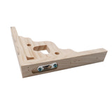 Antrader 2PCS Wooden Shelf Brackets,8" Wall Mount Natural Wood Bracket,Solid Bracket Shelf Supports Kits Antrader