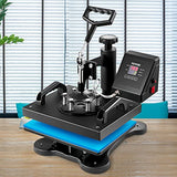 VEVOR Heat Press, Clamshell 12x10in Sublimation Transfer Printer, Digital Precise LCD Control Printing, Vinyl Heat Press for T-Shirts Bags Garments VEVOR