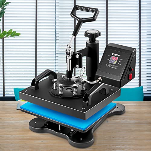 VEVOR Heat Press, Clamshell 12x10in Sublimation Transfer Printer, Digital Precise LCD Control Printing, Vinyl Heat Press for T-Shirts Bags Garments VEVOR