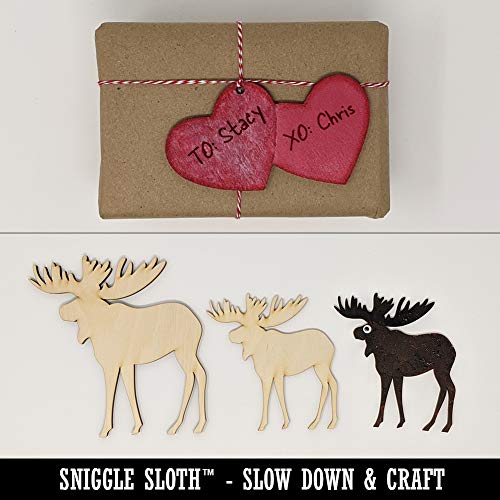 Cute Pig Face Unfinished Wood Shape Piece Cutout for DIY Craft Projects - 1/8 Inch Thick - 6.25 Inch Size Sniggle Sloth