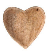 Bloomingville Mango Wood Heart Shaped Bowl Brown, 1 Count (Pack of 1) Bloomingville