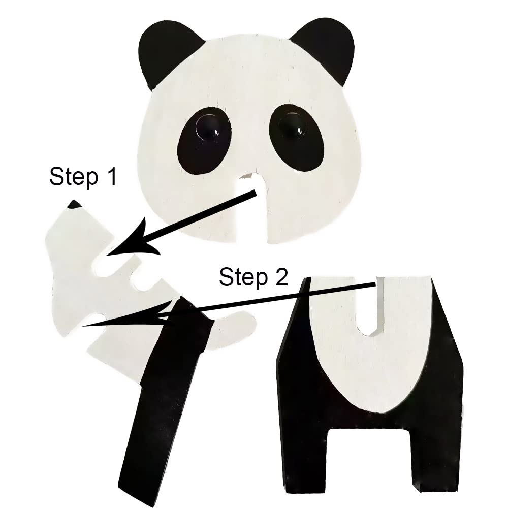 Red Dollar Handmade Wood Carved Animal Eyeglass Holder, Sunglasses Display Stand, Nightstand Home Office Desk Decor, Christmas Holiday New Year Red Dollar