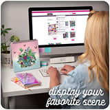 Sticker & Chill Sticker Book for Adults – 800+ Repositionable Clings Create Designs on 10 Spiral Bound Scene Pages – Easy, Fun & Stress Relieving Craft Crush