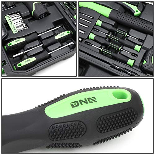 DNA MOTORING TOOLS-00018 Green 27 PCs 12V Cordless Power Drill Driver Bit Set w/Charger+Screwdrivers+Pliers Home Repair Kit, mint green DNA MOTORING