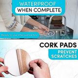 Hula Home Color Your Own Coaster Mandalas w/Markers | 8 Absorbent Ceramic Tiles w/Cork Base | Gift Arts and Crafts DIY Kit for Adults, Hobby, Teens, Hula Home