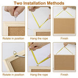 Cork Board Bulletin Board - 15.7 X 12 Inches Vision Board Wood Frame Corkboard Message Board Wall Mounted Pin Board for School, Home & Office (with FEBSNOW