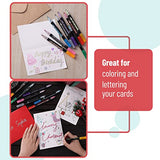 Mr. Pen- Double Line Outline Markers, 10 Colors, Shimmer Markers, Self-Outline Metallic Markers, Outline Pens, Craft Pens Mr. Pen