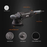 Buffer Polisher, SPTA 5-Inch 125mm Dual Action Random Orbital Car Polisher,Car Detailing Kit, 4Pcs 5inch & 4Pcs 6Inch Polishing Pad,Packing Bag for SPTA