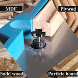 CNC Spoilboard Surfacing Router Bit, 1/4 inch Shank Carbide Tipped Surface Planing Bottom Cleaning Cutter Slab Flattening Router Bit, Wood Milling Sugelary