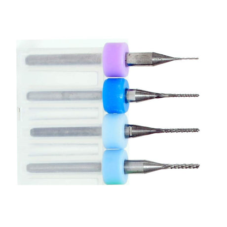 End Mill Sets, Tungsten Steel CNC Router Burrs End Milling Engraving Bits Drilling Hole Tool for PCB Circuit Board, Plastic, Fiber, Wood, Copper Knugoua