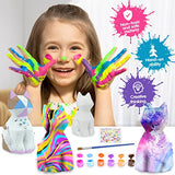 HAPMARS Paint Your Own Cat Lamp Kit 1pcs, DIY Geometric Cat Art Craft Painting Kits for Girls Boys, Girl Boy Crafts for Kid Age 4 5 6 7 8 9 10 11 HAPMARS