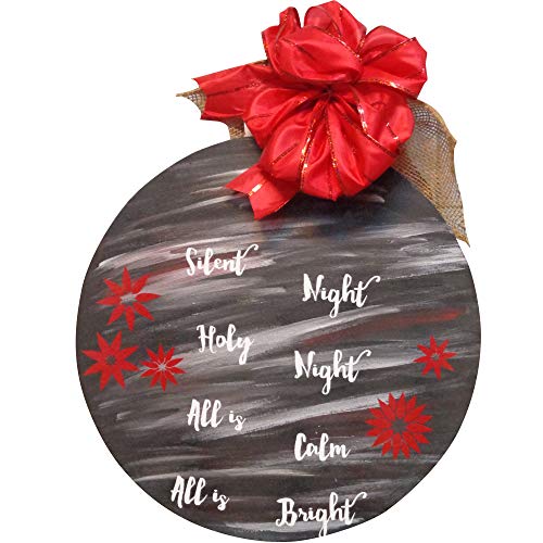 Ornament Cutout Unfinished Wood Christmas Door Hanger Holiday Decorations Winter Decor MDF Shape Canvas Style 3 Diverse Woodworking
