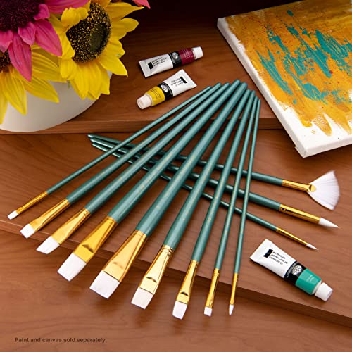 Royal Brush Manufacturing Royal and Langnickel Zip N' Close Brush Set, White Taklon Royal Brush Manufacturing Company