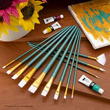 Royal Brush Manufacturing Royal and Langnickel Zip N' Close Brush Set, White Taklon Royal Brush Manufacturing Company