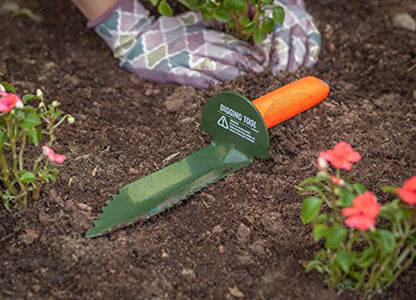 SE Prospector's Choice Dual Serrated Edge Digger Trowel for Gardening or Gold Prospecting, Includes Carrying Sheath, 12 Inch - WoodArtSupply