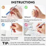 Shuttle Art Double Line Outline Markers, 40 Colors Squiggles Shimmer Markers Set, Self Outline Metallic Marker Pens for Art, Drawing, Doodling, Card Shuttle Art