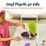 Bryte All-Inclusive My Unicorn Fairy Garden Kit with Fairy Lights & More | Grow Your Own Garden & Play | Great Birthday Gift, DIY Science Kit, STEM BRYTE