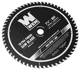 WEN BL0760 7.25-Inch 60-Tooth Carbide-Tipped Professional Ultra Fine-Finish Circular Saw Blade with Cool-Cut Coating WEN
