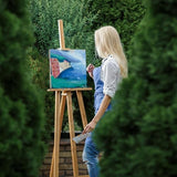 Yarlung 10 Pack Unfinished Wood Panels, 8 x 8 Inches Birch Wooden Cradled Painting Panel Canvas Boards for Watercolor, Arts and DIY Crafts, Easel yarlung