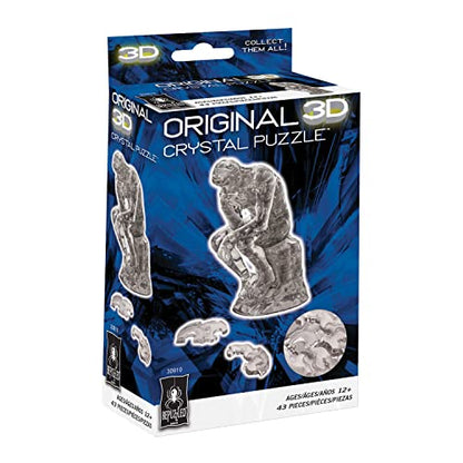 BePuzzled | Thinker Original 3D Crystal Puzzle, Ages 12 and Up - WoodArtSupply