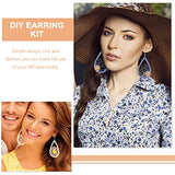 EXCEART 1 Set Wooden Earrings Earring findings Unfinished Wooden Earring Making kit Ear Ringing Making kit Earring Studs for Jewelry Making Wooden EXCEART