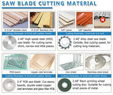 MXBAOHENG Mini Table Saw S3 Portable Precision Craft Table Saw, 1/2" Adjustable Cut Depth, Seven Speed Adjustable Power Supply, Small Hobby Table Saw MXBAOHENG