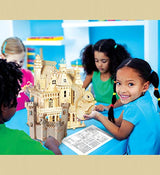 Puzzled 3D Puzzle Castle Set Wood Craft Construction Model Kit, Fun & Educational DIY Wooden Toy Assemble Model Unfinished Crafting Hobby Puzzle to Puzzled