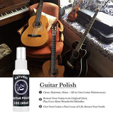 Deviser Guitar Cleaning,All IN ONE Kit,fretboard Lemon oil,Polish,Guitar String-cleaner,Guitar string winder,Cleaning cloth for guitar cleaning and devisev