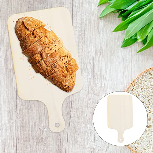 EXCEART Kitchen Cutting Board Unfinished Wood: 2pcs Chopping Board with Handle Cheese Fruit Pizza Serving Tray Board for Vegetables Cake Dessert EXCEART