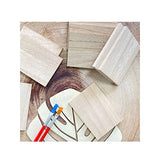 36 Pieces Unifinished Wooden Cutouts for Crafts,2.5 x 3.5 Inches Regtangle Shape, 6.4mm 1/4th Inch Thick Unfinished Wood Tiles Cregugua