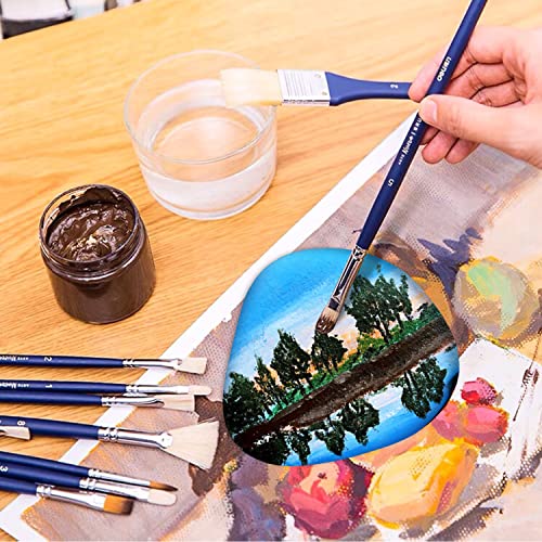 River Rocks for Painting 12 Pcs Large 3.5-5 Inch Flat Smooth Painting Stones Craft Rock to Paint for Kids Crafts Painting Bulk - WoodArtSupply