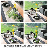 5Pcs Flower Frogs 34mm/1.34inch Diameter Japanese Ikebana Kenzan Flower Pin Frog Ikebana Flower Arrangement Holder Eggone