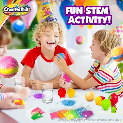 Creative Kids DIY Magic Bouncy Balls - Create Your Own Ball Maker Kit - Educational Science Experiment for Boys and Girls - 25 Multicolor Bags & 5 Creative Kids