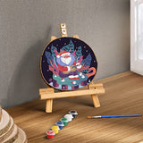 FORACKS Natural Round Wood Slices 6 Pack 8-9 inches Unfinished Wood kit Circles DIY Crafts Wood Ornament Discs FORACKS