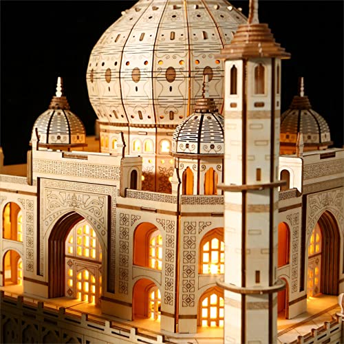 bennama 3D Wooden Puzzles Persian Love Palace Kits Includes Light Strip, Brainteaser and Puzzle for Halloween/Birthday,Gifts for Adults and Teens to - WoodArtSupply