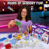 GirlZone Galaxy Glow Sand Art Kit, Sand Art for Kids Kit with Colored Sand & Kids Sand Art Bottles to Make Ultimate Sand Art, Fun Christmas Gifts for GirlZone