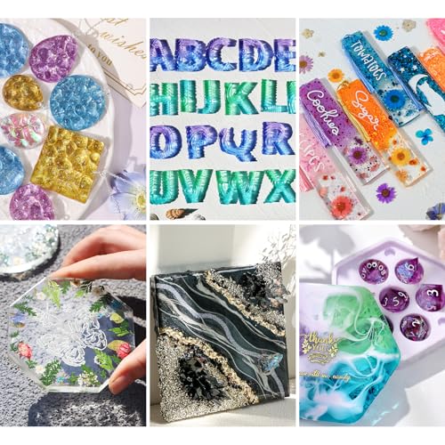 LET'S RESIN EPOXY RESIN Fast Cure Resin Epoxy for Jewelry,1 Gallon Quick Dry Resin-4 Hours Demold,Crystal Clear & Bubble Free Casting Resin for LET'S RESIN EPOXY RESIN