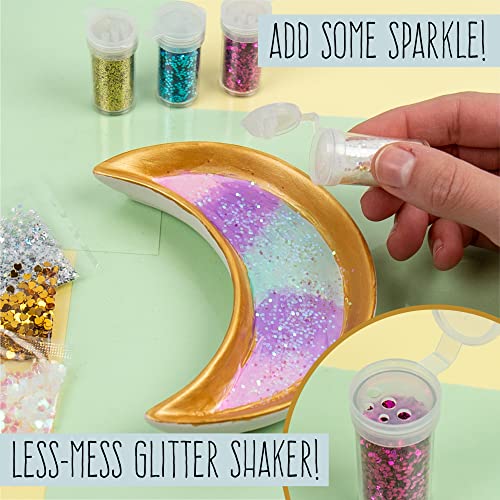 STMT D.I.Y. Resin Jewelry Dish Kit, Epoxy Resin Jewelry Dish Kit, Creative Resin Craft Kit for Beginners, Create Your Own Trinket Tray Dish, Great STMT