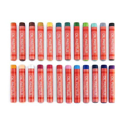 Royal & Langnickel Essentials Oil Pastels, Small, 24 Color Set - WoodArtSupply