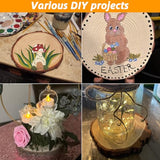 SHUESS 8 PCS 7-7.8 Inch Nature Unfinished Wood Slices, Round Wooden Circle with Tree Bark, Large Natural Pine Wood Slabs Rustic Wood Slices for DIY SHUESS