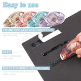 4 Pack Double Sided Tape Roller, Scrapbook Supplies, Glue Tape Roller for Crafts, Double-Sided Adhesive Tape Runner for scrapbooking, Home School HUIRUSO