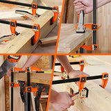 Jorgensen 12-inch Bar Clamp Set, Bar Clamp for Woodworking, Quick Release Gear Clamp with 600 lbs Load Limit - 2 Pack Jorgensen