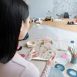 Welled Wood Surface, Rectangle with Hand Organic Shaped, 13" x 7.3", for Wooden Trays, Crafts and Decorations, welled Center for Resin Design or LEISURE ARTS