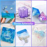 KISREL Resin Molds Silicone Kit 12PCS, Epoxy Resin Molds, Resin Mold Including Cube, Pen Container, Pyramid, Ashtray, Tray, Love, Round, Square, KISREL